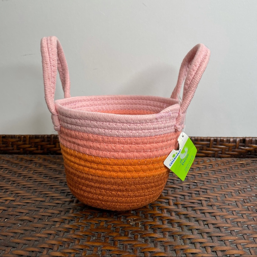 NWT Coiled Rope Ombre Basket